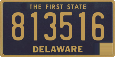 DE license plate 813516