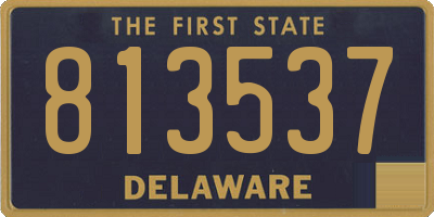 DE license plate 813537