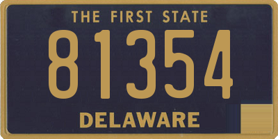 DE license plate 81354