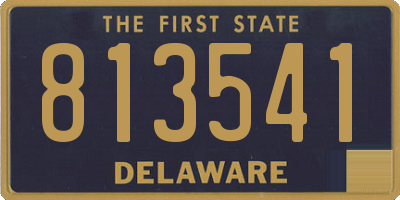 DE license plate 813541