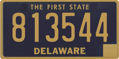 DE license plate 813544