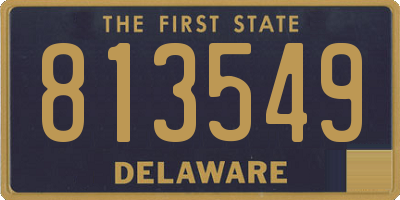 DE license plate 813549