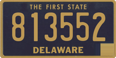 DE license plate 813552
