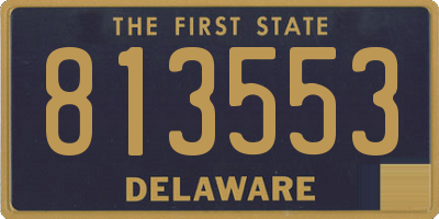 DE license plate 813553