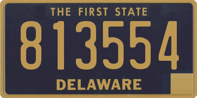 DE license plate 813554