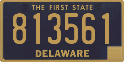 DE license plate 813561