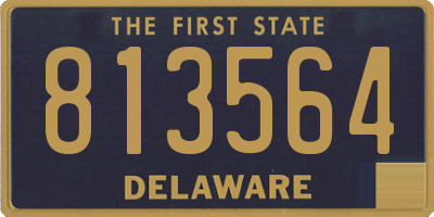 DE license plate 813564