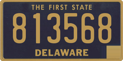 DE license plate 813568
