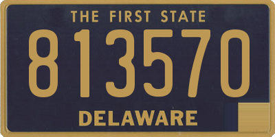 DE license plate 813570