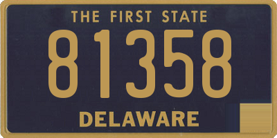 DE license plate 81358