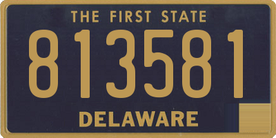 DE license plate 813581