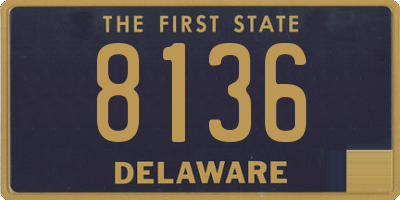 DE license plate 8136