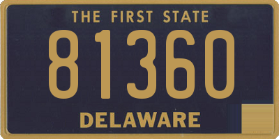 DE license plate 81360