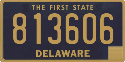 DE license plate 813606