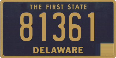 DE license plate 81361