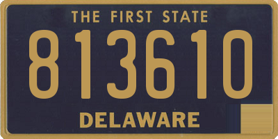DE license plate 813610