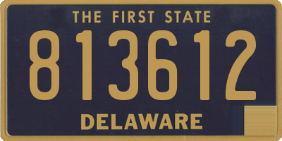 DE license plate 813612