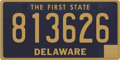 DE license plate 813626