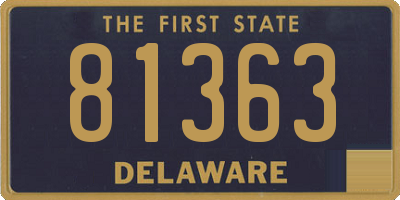 DE license plate 81363