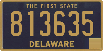 DE license plate 813635