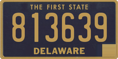 DE license plate 813639