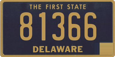 DE license plate 81366