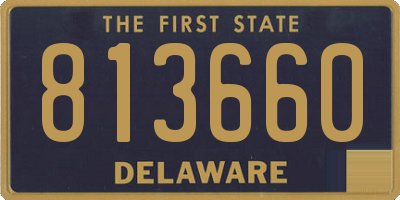 DE license plate 813660
