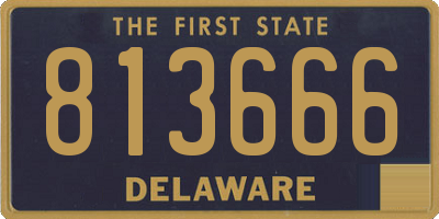 DE license plate 813666