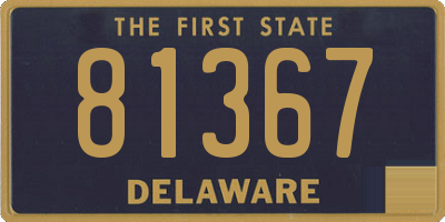 DE license plate 81367