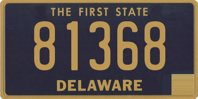 DE license plate 81368