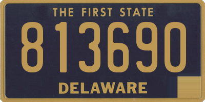DE license plate 813690