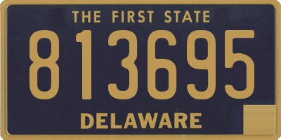 DE license plate 813695