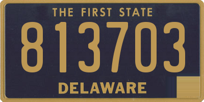 DE license plate 813703