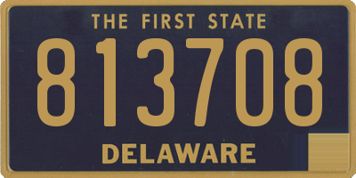 DE license plate 813708