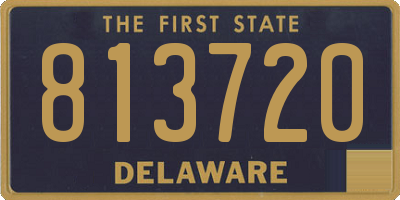 DE license plate 813720