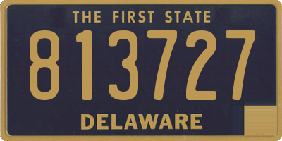 DE license plate 813727
