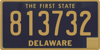 DE license plate 813732