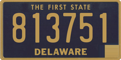 DE license plate 813751