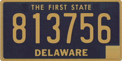 DE license plate 813756