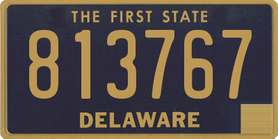 DE license plate 813767