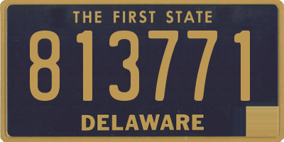 DE license plate 813771