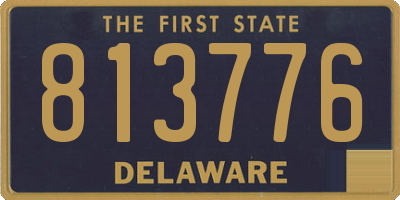 DE license plate 813776