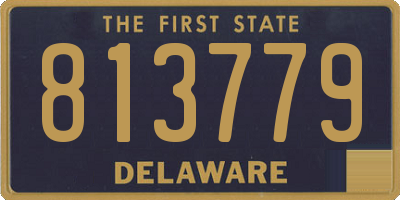 DE license plate 813779