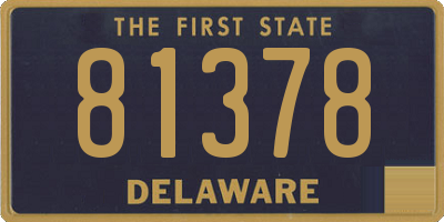 DE license plate 81378