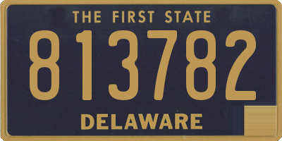 DE license plate 813782