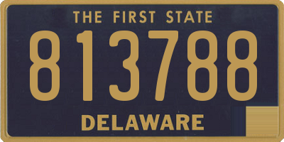 DE license plate 813788