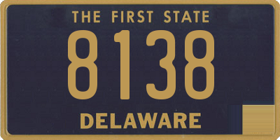 DE license plate 8138