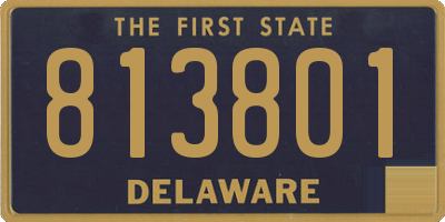 DE license plate 813801