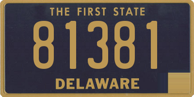 DE license plate 81381