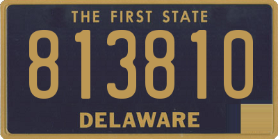 DE license plate 813810